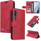 For Xiaomi Mi Note 10 GQUTROBE Right Angle Leather Phone Case(Red) - 1