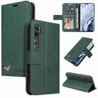 For Xiaomi Mi Note 10 GQUTROBE Right Angle Leather Phone Case(Green) - 1