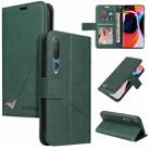 For Xiaomi Mi 10 5G GQUTROBE Right Angle Leather Phone Case(Green) - 1