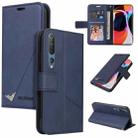 For Xiaomi Mi 10 5G GQUTROBE Right Angle Leather Phone Case(Blue) - 1