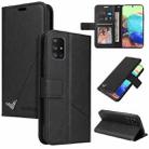 For Xiaomi Mi 10 Lite 5G GQUTROBE Right Angle Leather Phone Case(Black) - 1