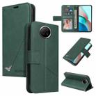 For Xiaomi Redmi Note 9 5G GQUTROBE Right Angle Leather Phone Case(Green) - 1