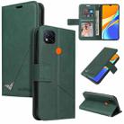 For Xiaomi Redmi 9C GQUTROBE Right Angle Leather Phone Case(Green) - 1