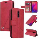 For Xiaomi Redmi K20 GQUTROBE Right Angle Leather Phone Case(Red) - 1