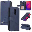 For Xiaomi Redmi K20 GQUTROBE Right Angle Leather Phone Case(Blue) - 1