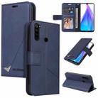 For Xiaomi Redmi Note 8T GQUTROBE Right Angle Leather Phone Case(Blue) - 1