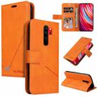 For Xiaomi Redmi Note 8 Pro GQUTROBE Right Angle Leather Phone Case(Orange) - 1