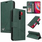 For Xiaomi Redmi Note 8 Pro GQUTROBE Right Angle Leather Phone Case(Green) - 1