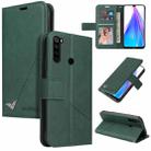 For Xiaomi Redmi Note 8 GQUTROBE Right Angle Leather Phone Case(Green) - 1