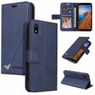 For Xiaomi Redmi 7A GQUTROBE Right Angle Leather Phone Case(Blue) - 1