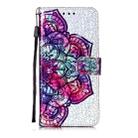 For Huawei P40 Lite Glitter Pattern Horizontal Flip Leather Case with Holder & Card slot & Wallet & Lanyard(Datura Flower) - 1