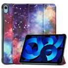 Custer Painted Leather Tablet Case with Holder For iPad 10th Gen 10.9 2022(Milky Way Nebula) - 1