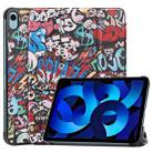 Custer Painted Leather Tablet Case with Holder For iPad 10th Gen 10.9 2022(Graffiti) - 1