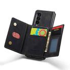 For Samsung Galaxy Z Fold3 5G DG.MING M2 Series 3-Fold Multi Card Bag Phone Case(Black) - 6