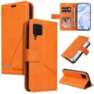 For Huawei P40 Lite GQUTROBE Right Angle Leather Phone Case(Orange) - 1