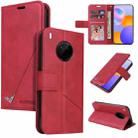 For Huawei Mate 40 Lite GQUTROBE Right Angle Leather Phone Case(Red) - 1