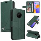 For Huawei Mate 40 Lite GQUTROBE Right Angle Leather Phone Case(Green) - 1