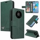 For Huawei Mate 40 Pro GQUTROBE Right Angle Leather Phone Case(Green) - 1