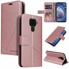 For Huawei Mate 30 Lite GQUTROBE Right Angle Leather Phone Case(Rose Gold) - 1