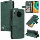 For Huawei Mate 30 Pro GQUTROBE Right Angle Leather Phone Case(Green) - 1