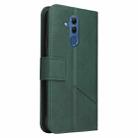 For Huawei Mate 20 Lite GQUTROBE Right Angle Leather Phone Case(Green) - 3