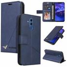 For Huawei Mate 20 Lite GQUTROBE Right Angle Leather Phone Case(Blue) - 1