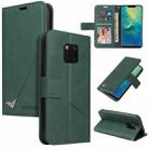 For Huawei Mate 20 Pro GQUTROBE Right Angle Leather Phone Case(Green) - 1