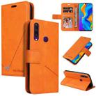 For Huawei P30 Lite GQUTROBE Right Angle Leather Phone Case(Orange) - 1