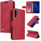 For Huawei P30 Pro GQUTROBE Right Angle Leather Phone Case(Red) - 1