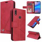 For Huawei P20 Lite GQUTROBE Right Angle Leather Phone Case(Red) - 1