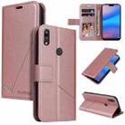 For Huawei P20 Lite GQUTROBE Right Angle Leather Phone Case(Rose Gold) - 1