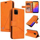 For Huawei Y5p / Honor 9S GQUTROBE Right Angle Leather Phone Case(Orange) - 1