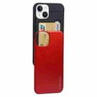 For iPhone 14 GOOSPERY SKY SLIDE BUMPER Sliding Card Slot Phone Case (Red) - 1