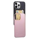 For iPhone 14 Pro GOOSPERY SKY SLIDE BUMPER Sliding Card Slot Phone Case(Rose Gold) - 1