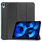 Solid Color Custer Texture Leather Tablet Case For iPad 10th Gen 10.9 2022(Black) - 1