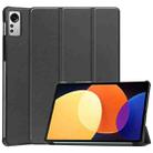 For Xiaomi Pad 5 / 5 Pro Solid Color Custer Texture Leather Tablet Case(Black) - 1