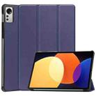 For Xiaomi Pad 5 / 5 Pro Solid Color Custer Texture Leather Tablet Case(Blue) - 1