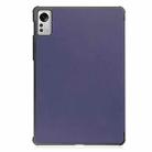 For Xiaomi Pad 5 / 5 Pro Solid Color Custer Texture Leather Tablet Case(Blue) - 3