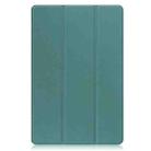For Xiaomi Pad 5 / 5 Pro Solid Color Custer Texture Leather Tablet Case(Dark Green) - 2