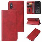 For Xiaomi Mi 8 Explorer Magnetic Closure Leather Phone Case(Red) - 1
