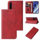 For Xiaomi Mi 9 Pro Magnetic Closure Leather Phone Case(Red) - 1