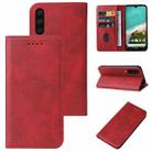 For Xiaomi Mi A3 Magnetic Closure Leather Phone Case(Red) - 1