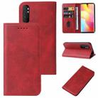 For Xiaomi Mi Note 10 Lite Magnetic Closure Leather Phone Case(Red) - 1