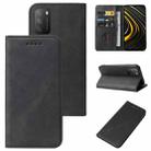 For Xiaomi Poco M3 Magnetic Closure Leather Phone Case(Black) - 1