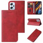 For Xiaomi Poco X4 GT Magnetic Closure Leather Phone Case(Red) - 1