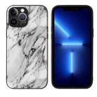 For iPhone 13 Pro Max Leather Back Phone Case (Marble) - 1