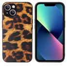 For iPhone 13 Leather Back Phone Case(Tiger Print) - 1