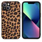 For iPhone 13 mini Leather Back Phone Case (Leopard Print) - 1
