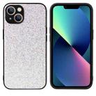 For iPhone 13 mini Leather Back Phone Case (White Sequins) - 1