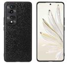 For Honor 70 Pro Leather Back Phone Case(Black Sequins) - 1